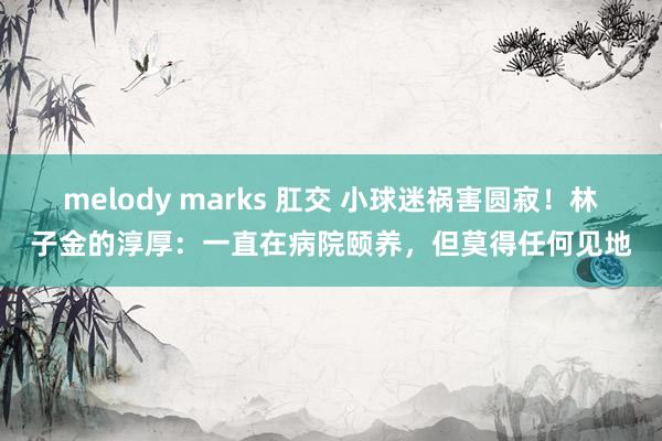melody marks 肛交 小球迷祸害圆寂！林子金的淳厚：一直在病院颐养，但莫得任何见地